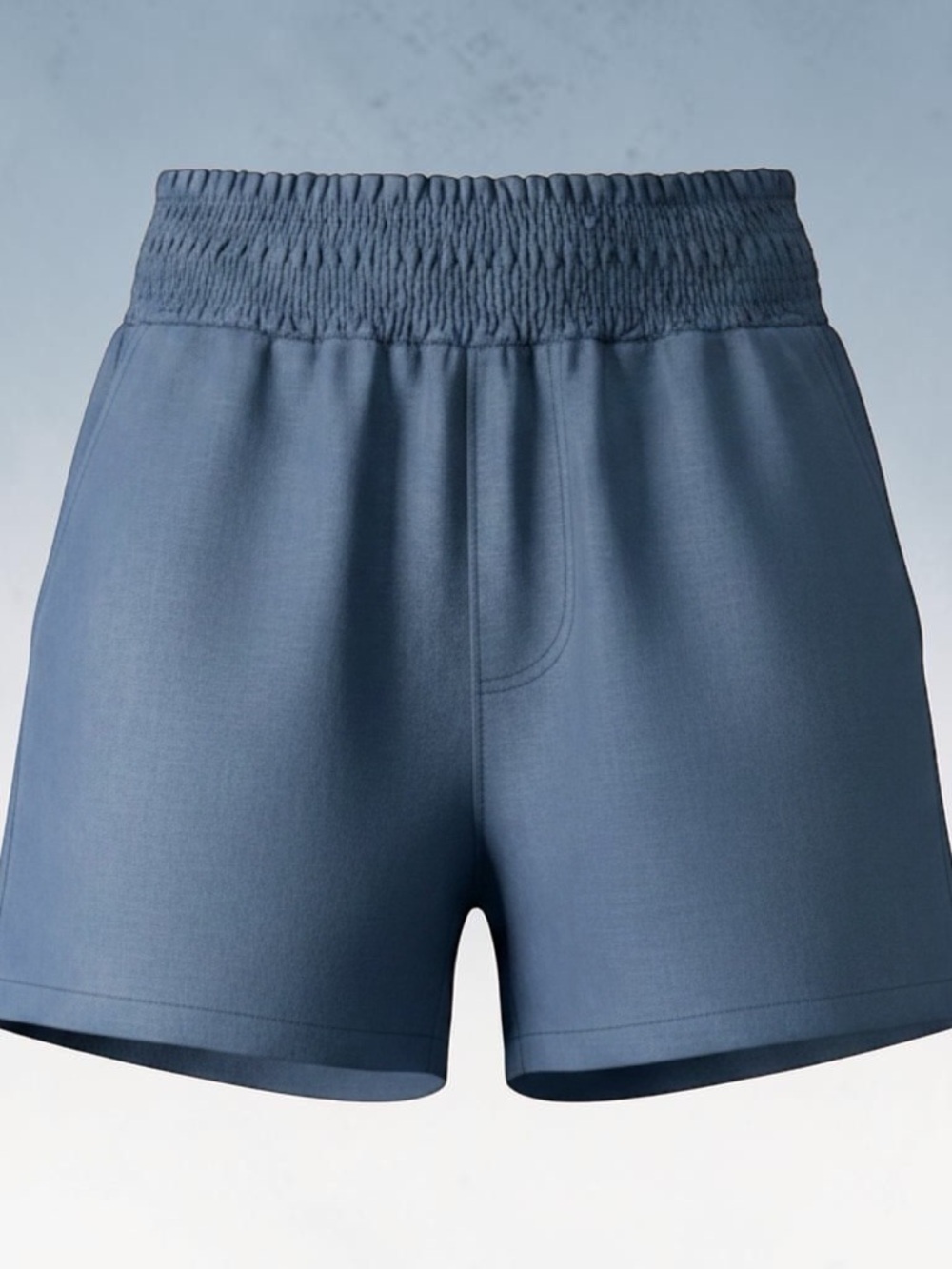 wonder nation Navy Smocked-Waist Knit Shorts